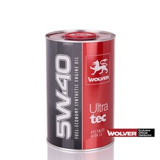 [공식 수입원] 울버 Wolver UltraTec 5W40 / 울트라텍 엔진오일 1리터 디젤 가솔린 LPG