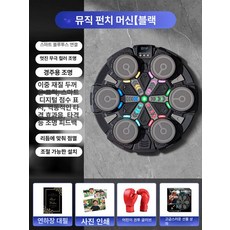 써니글로벌 뮤직복싱 스마트 가정용 유산소 샌드백, 1개, 24.쿨블랙 글러브