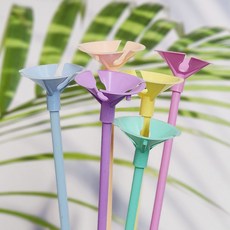 풍선스틱 풍선고정 파스텔컬러 풍선캡 32cm 1개