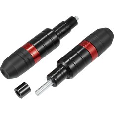 모토포르티 M8 모터사이클 프레임 슬라이더 낙하 방지 스틱 배기 충돌 보호기 혼다용 야마하 CNC 알루미늄 합금 ABS 빨간색 2pcs, 빨강