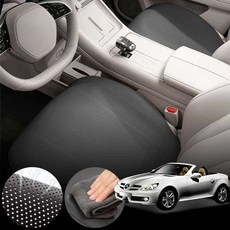 벤츠 SLK350 (M272) 차량용 초슬림 통풍 시트 커버 블랙 2개 세트