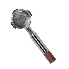 IKAPE 54mm 바텀리스 네이키드 포타필터 실버 브레빌 BES870/880 및 솔리스 바리스타 머신용(18g 바스켓 포함), 40mm 2 Ears For E61,ECM, Rocke, Silver