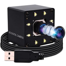 ELP ELP 4K USB 웹캠 USB4K02AF-KL100W 오토포커스 LED 라이트