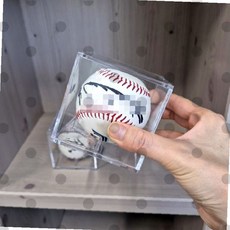 야구공 보관함 투명 아크릴 디스플레이 케이스 데스크 장식용품, 1개