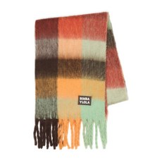 빔바이롤라 체크 프린지 스카프