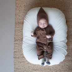 봄 가을 아기옷 아기의류 남아 여아 피넛바디슈트 SET(보넷포함)