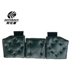 皮質後座椅墊 5777-35BK 汽車後排通用座墊 耐磨 簡約黑色 安裝簡便, 1個