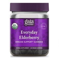 gaia HERBS 接骨木萃取軟糖, 1個, 40 件