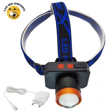 헤드램프 LED 멀티 야외 낚시 충전식 랜턴 헤드랜턴 YES611아답터포함, 1개, 상세페이지 참조