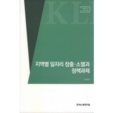 지역별 일자리 창출 소멸과 정책과제, 한국노동연구원, 고영우 저