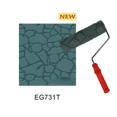 10인치 패턴 페인트 롤러 벽화 장식용 아트 롤러 텍스처 스텐실 도구, 11 EG731T