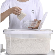 진공 쌀통 쌀보관함 컵 포함 20kg, 1개