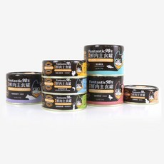 汪喵星球FANTASTIC 貓咪無膠鮮肉主食罐 98%鮮肉無膠主食罐，多種口味可選，80g/165g, 80g, 6個, 貓/低敏鴨肉