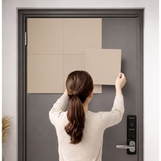 아보하 현관문 방음재 접착 흡음재, 24개, 베이지