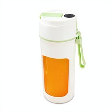 數顯便攜式電動榨汁機 家用小型戶外多功能果汁杯, 綠色, 中文