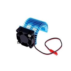 브러시리스 모터 방열판 및 팬 냉각 380/540 커버 RC 차량용 전기 엔진 HSP 7014, [02] Blue for 380, 1개