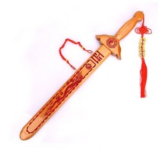 質量保證 桃木五雷劍 桃木劍 桃木五雷劍 桃木劍 桃木劍擺件九節鞭 桃木劍 打神鞭 道教法器, 【桃木龍鳳劍長60厘米】師傅K光擺件, 1個