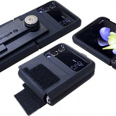 오토바이 배달대행 갤럭시 Z플립6 Z플립5 Z플립4 Z플립3 범퍼케이스와 C타입 충전패드 자석거치대 딱판_TR-2026001, 상세페이지 참조, Z플립4 네이비 컬러