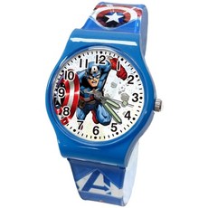 MARVEL漫威 美國隊長兒童手錶 藍色 大型