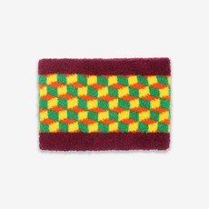 體溫魔術師 和柄系列兒童保暖圍脖 台灣製MIT 珊瑚絨舒適脖套 羽毛設計冬季必備, 六角紋, 1個