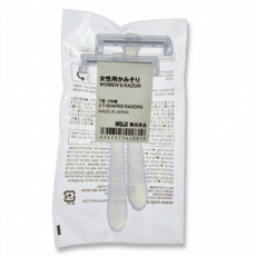 무인양품 스테인리스 면도기 여성용 T형 2개입 일본매장판, 1개