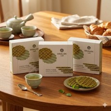 오설록 제주 녹차 샌드 웨하스 바삭한 티푸드 프리미엄 간식 선물, 3박스, 72g