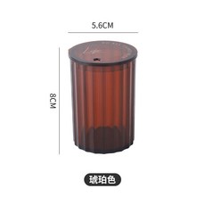 高檔牙籤盒ins風牙籤盒輕奢精緻透明牙籤筒家用簡約牙籤筒ns風, 透明琥珀一4個, 1個