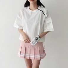[순이야] J.여성 빅사이즈 와샤 아노락 포켓 반팔