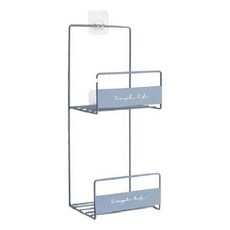 수납 이중 홀더 보관함 가방 정리대 진열대 진열 솔루션 가정용 다용도 철제 기구 수납 공간절약 함 bok+8335Fd, 블루그레이