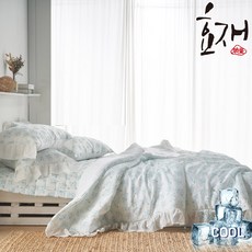 마거릿 냉감 인견 롱프릴 여름 차렵이불 베개세트(Q) by효재