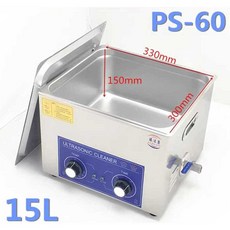 가열초음파세척기 부품세척기 산업용 귀금속 안경, 상세페이지 참고, 480W+바구니 15L