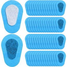 MZYS 弱視斜視遮蓋單眼罩訓練單眼護眼罩貼兒童成人視力獨眼遮光布, 1個, 〔◇◇〕5*7.5cm C003藍色眼貼