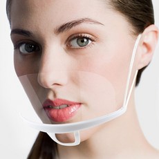 투명 위생 마스크(개별OPP비닐포장) 식당용 주방 조리용 마스크, 투명위생마스크(개별OPP비닐포장)