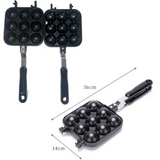 새로운 샌드위치 구이판 몰드 논스틱 양면 프라이팬 가정용 아침 식사용 계란 프라이팬 와플 샌드위치 클립 팬, 헬로키티 타코야키