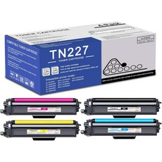 Pgisotext 4팩 TN227 BKCMY 토너 카트리지 하이일드 호환 TN-227 브라더 MFC-L3770CDW L3710CDW HL-3210CDW 3290CDW