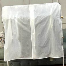 1+1 반투명 드레스룸 행거 의류 옷커버 먼지방지 옷덮개 비닐