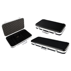 籌碼箱 400片 500片 600片 1000片 裝 鋁箱 ABS箱 (僅箱子，不含籌碼) - 適用40mm籌碼, 黑色, 1個