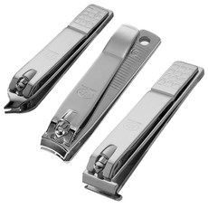 777 쓰리세븐 대형 손 발톱깍이 3종세트 CT-121ZLC 1개+ N-211AC 1개 + N-240ZAC 1개, 1세트, 실버