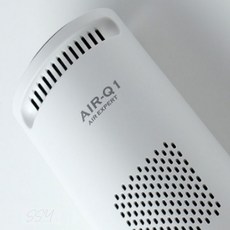 화이트 차량용 공기청정기 에어큐원 작은공기청정기 미니공기청정기 작은방공기청정기 책상위청정기