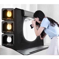 촬영스튜디오 박스 접이식 라이트 조명 광고 120cm 쇼핑몰 소품 포토박스, 1개