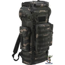 【吉兒基地 Gear Base】Brandit Molle Battle 背包 美軍 迷彩 背包 旅行 背包客 生存遊戲, 1個, 黑迷彩, 黑迷彩