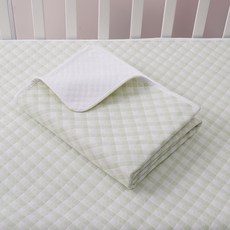 嬰兒純棉隔尿墊可洗防水透氣寶寶防尿墊幼兒護理墊經期生理墊, 綠色方格, 1個