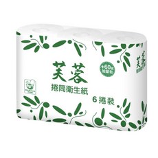 五月花芙蓉小捲紙，小巧捲筒設計，節省空間，原生紙漿製造，安心呵護，200張/捲，60捲/箱, 10套, 6捲, 23.1m