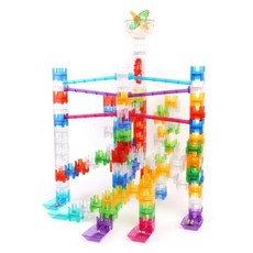 초등남아 트랙설계용 큐브 레일블럭 172P/ 터널블록 예비초등 블럭완구 집중력발달, 1세트