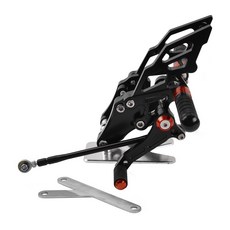 台灣出貨 雅馬哈YZF-R15 YZF R15 V3 YZF R15 改裝升高腳踏總成 腳踏板 腳踏後移, 紅色