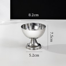 304不鏽鋼雪糕杯 冰淇淋甜品碗, 雪糕杯小號）, 1個
