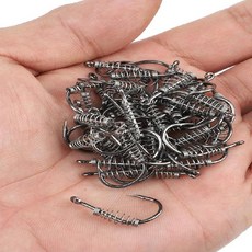 낚시바늘 낚시용품 낚시후크 낚싯바늘 튼튼한 스프링후크 가시 회전, 3번 kGD02242