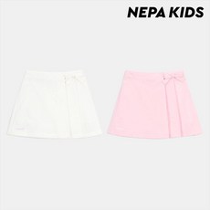네파키즈 (키즈)리본 플리츠 스커트_KL21801
