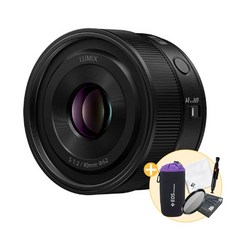 파나소닉 루믹스 Lumix S 40mm F2.0 L 블랙 + MCUV 필터 방수 파우치 렌즈 클리닝펜 융