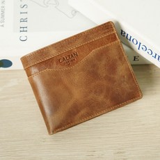 【CALTAN】真皮/短夾 真皮男用英倫風造型拼接短夾-072320_三色